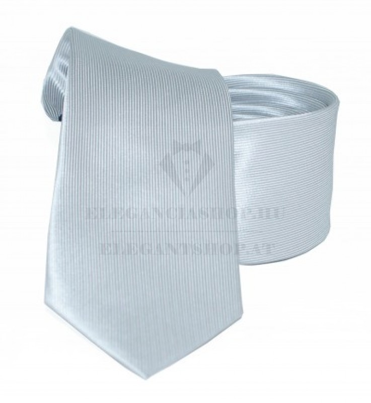 Goldenland Slim Krawatte - Silber Unifarbige Krawatten
