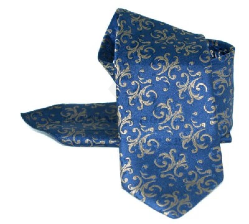 Krawatte Set - Blau-Golden Gemustert Sets