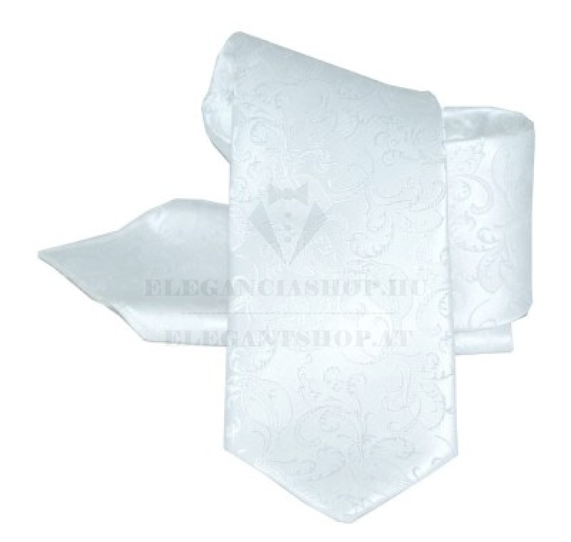 Krawatte Set - Weiß Gemustert Sets