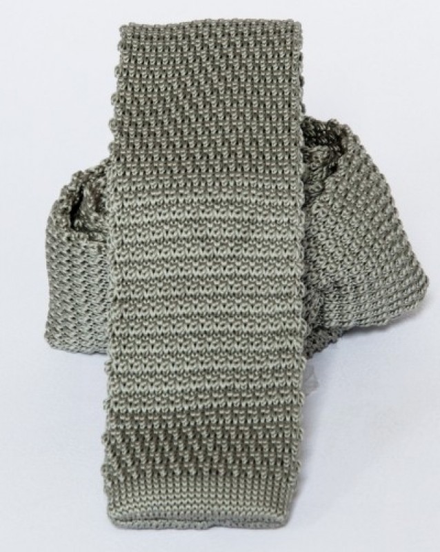 Premium Strickkrawatte - Khaki