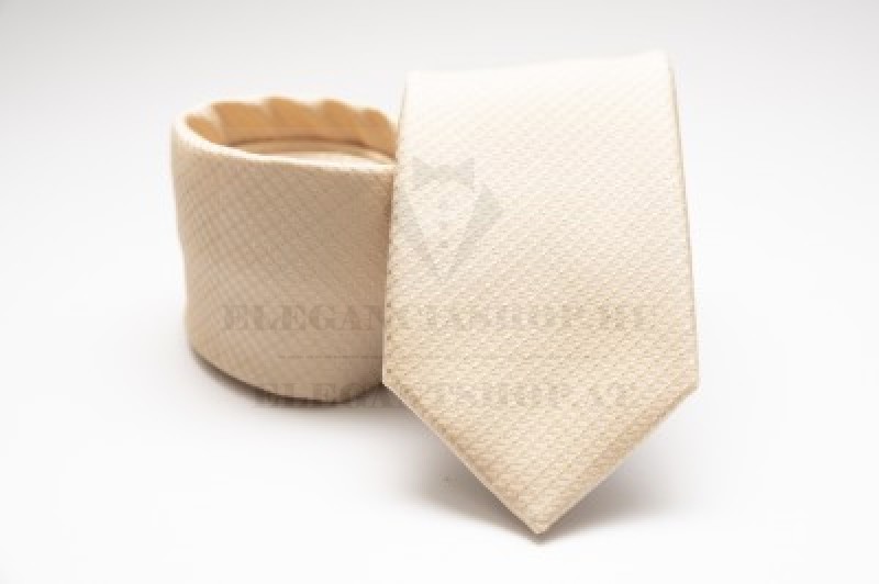Premium Krawatte - Beige gepunktet