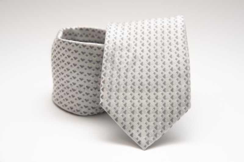 Premium Krawatte - Silber Gemustert