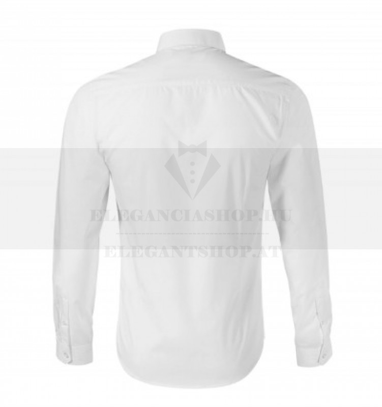 Slim Langarm Hemd - Weiß