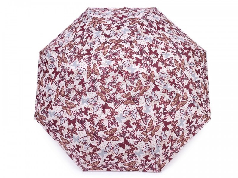 Damen Regenschirm faltbar Schmetterling Mini