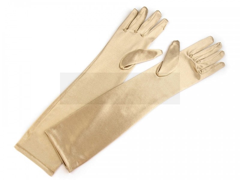 Satin Handschuhe lang - Golden Damen Produkten