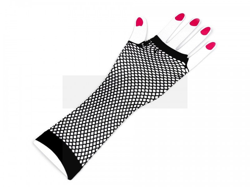 Long Black Mesh Gloves Damen Produkten