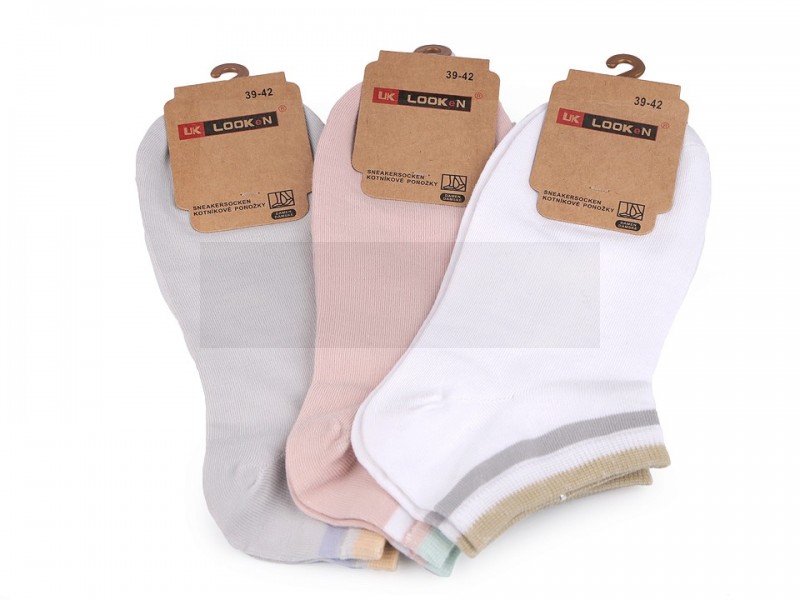 Sneaker Damen Socken aus Baumwolle - 3 St./Packung Damensocken,  Strumpfhosen