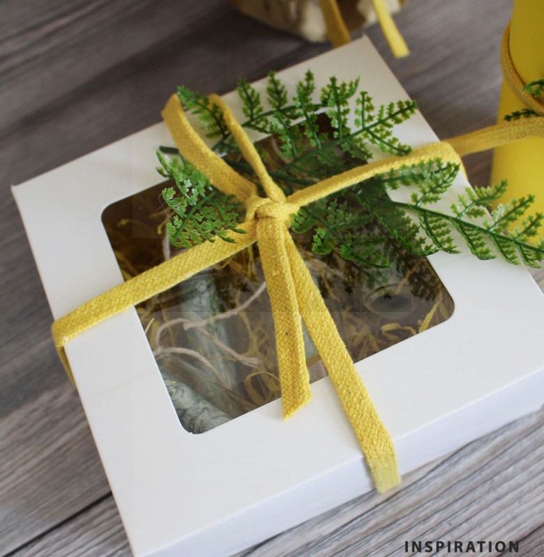 Geschenkbox mit Fenster - 10 St./Packung Geschenke einpacken