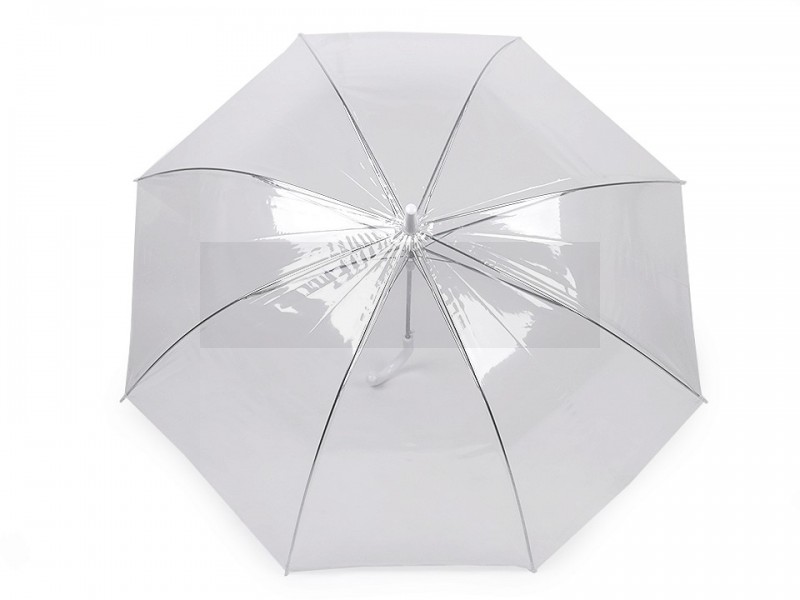 Damen Regenschirm Automatik transparent