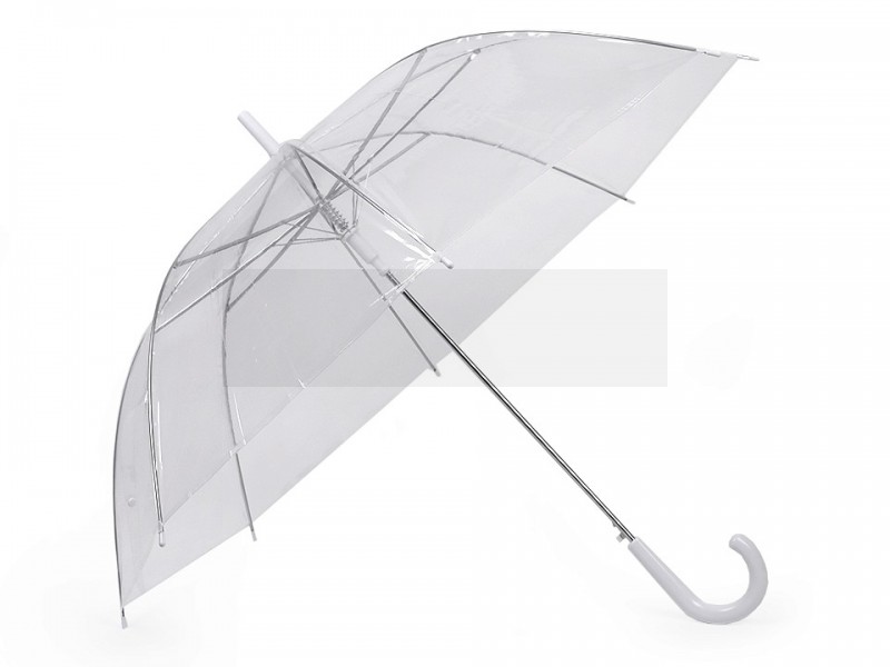 Damen Regenschirm Automatik transparent