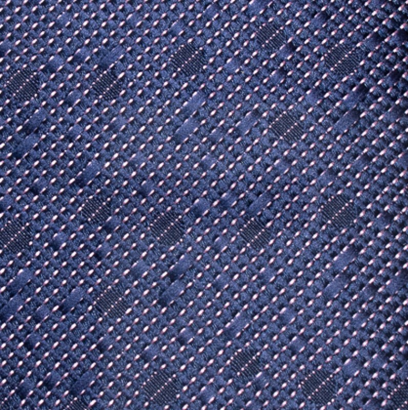 Rossini Slim Krawatte - Blau gemustert Gemusterte Krawatten