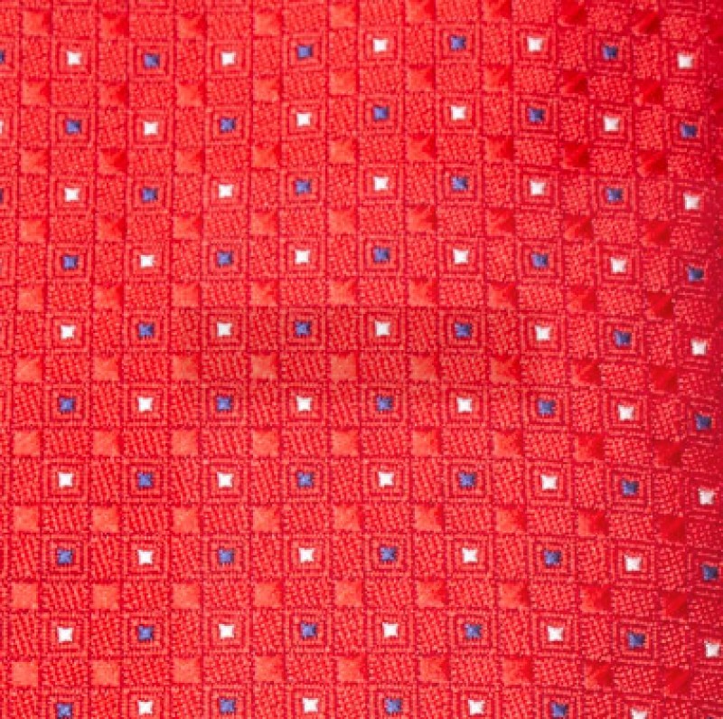    Premium Slim Krawatte Set - Rot gepunktet