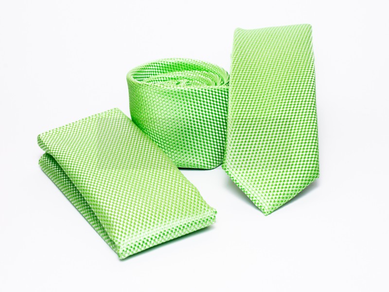    Premium Slim Krawatte Set - Äpfelgrün