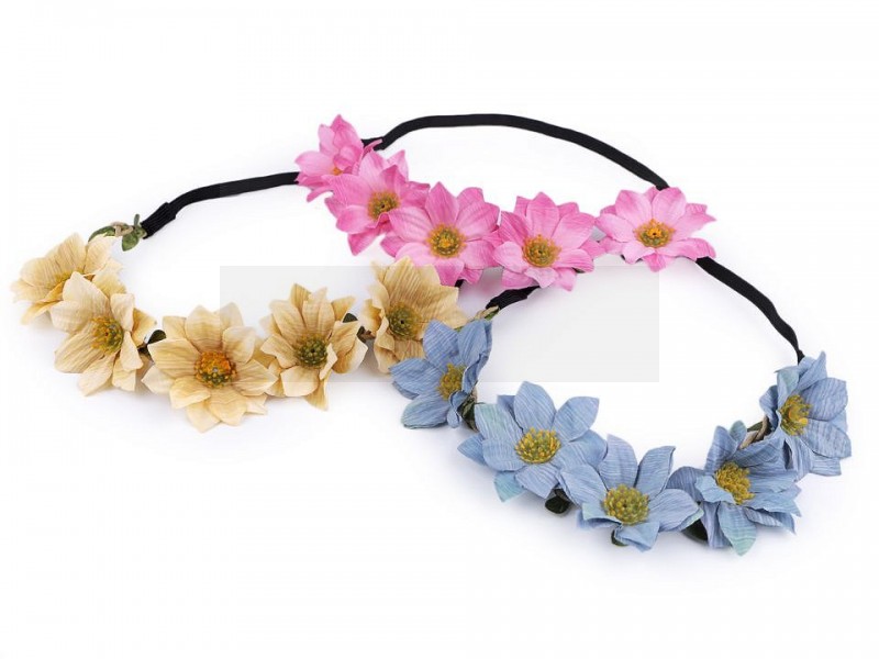    Haarreif elastisch mit Blumen Damen Produkten