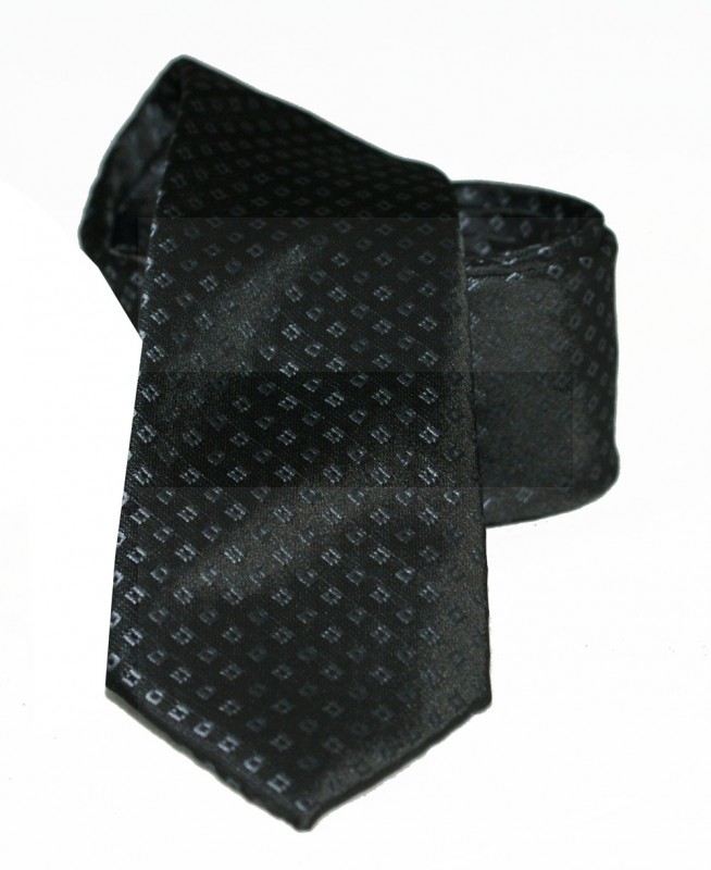 Goldenland Slim Krawatte - Schwarz gepunktet