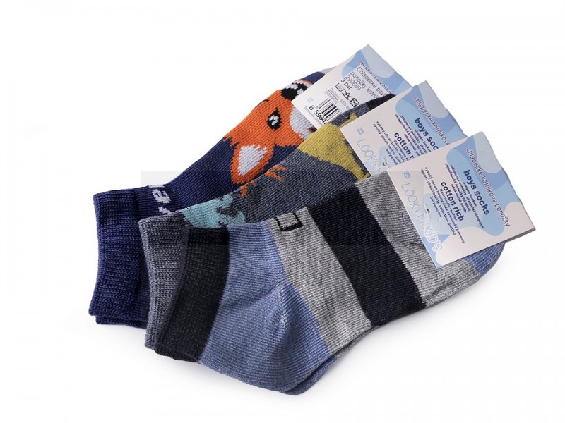      Fesselsocken Jungs Baumwolle - 3 St./Packung Kinder Socken, Hausschuhe