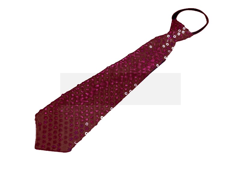 Krawatte mit Paillette - Bordeaux Damen Krawatte, Fliege