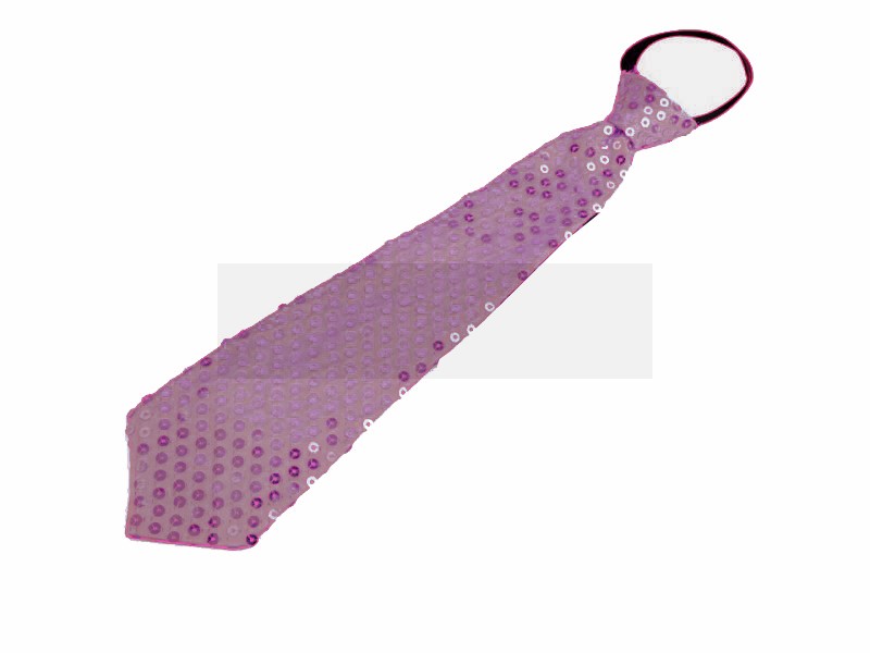 Krawatte mit Paillette - Fuchsia Damen Krawatte, Fliege