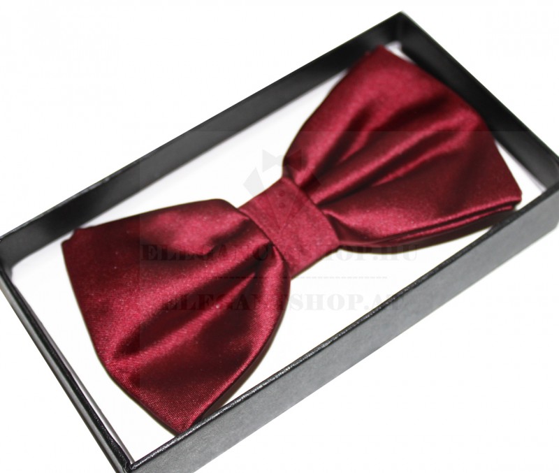      NM Satin Fliege im Geschenkbox - Bordeaux