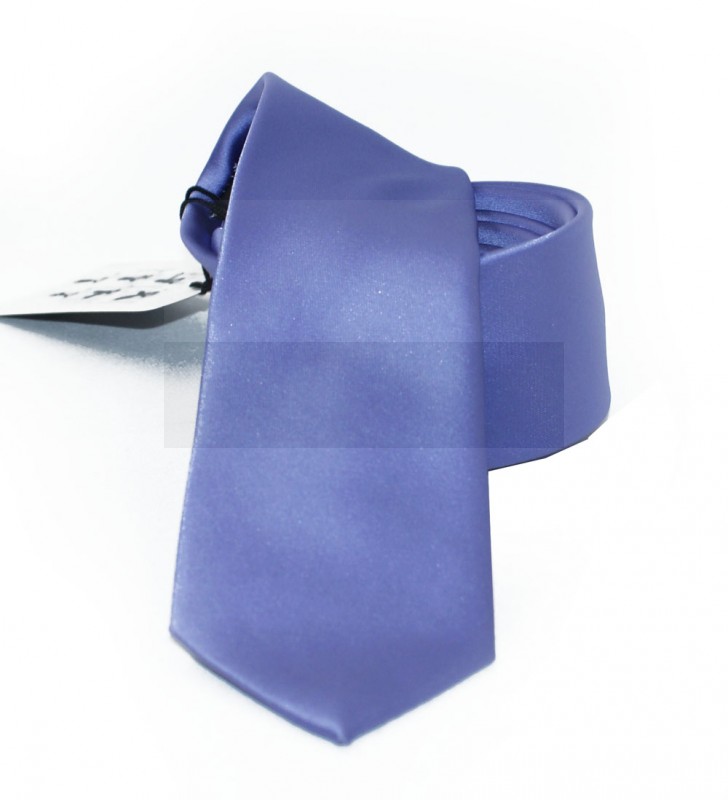          NM Slim Satin Krawatte - Lila Unifarbige Krawatten