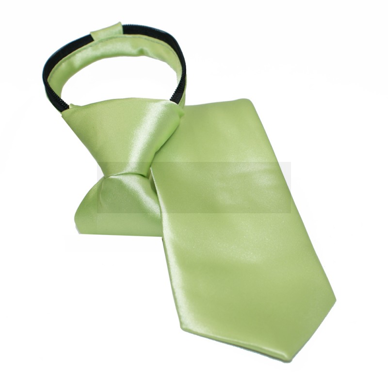    Satin Damen/Kinderkrawatte - Lime Kinder Krawatte