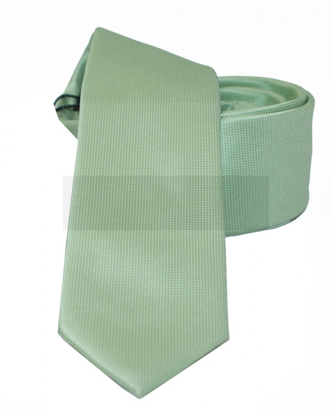    Newsmen Slim Krawatte - Hellgrün Unifarbige Krawatten