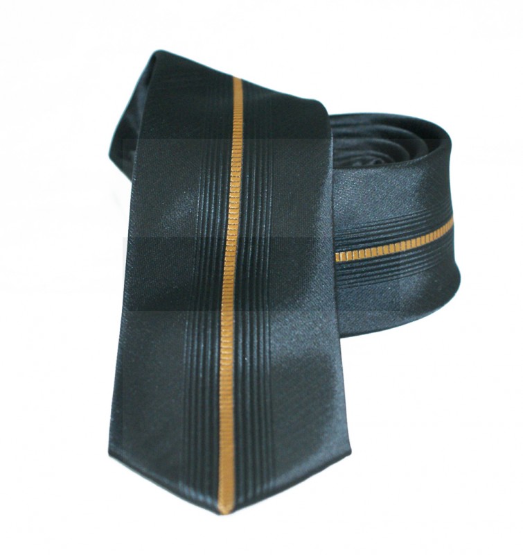          NM Slim Krawatte - Golden gestreift Gestreifte Krawatten