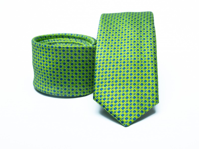   Premium Slim Krawatte - Grün gepunktet