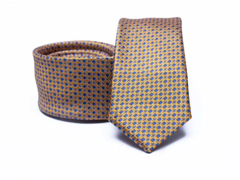   Premium Slim Krawatte - Braun gemustert