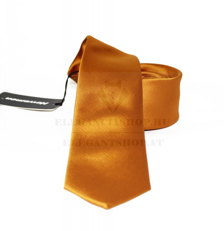          NM Slim Krawatte - Altgold Unifarbige Krawatten