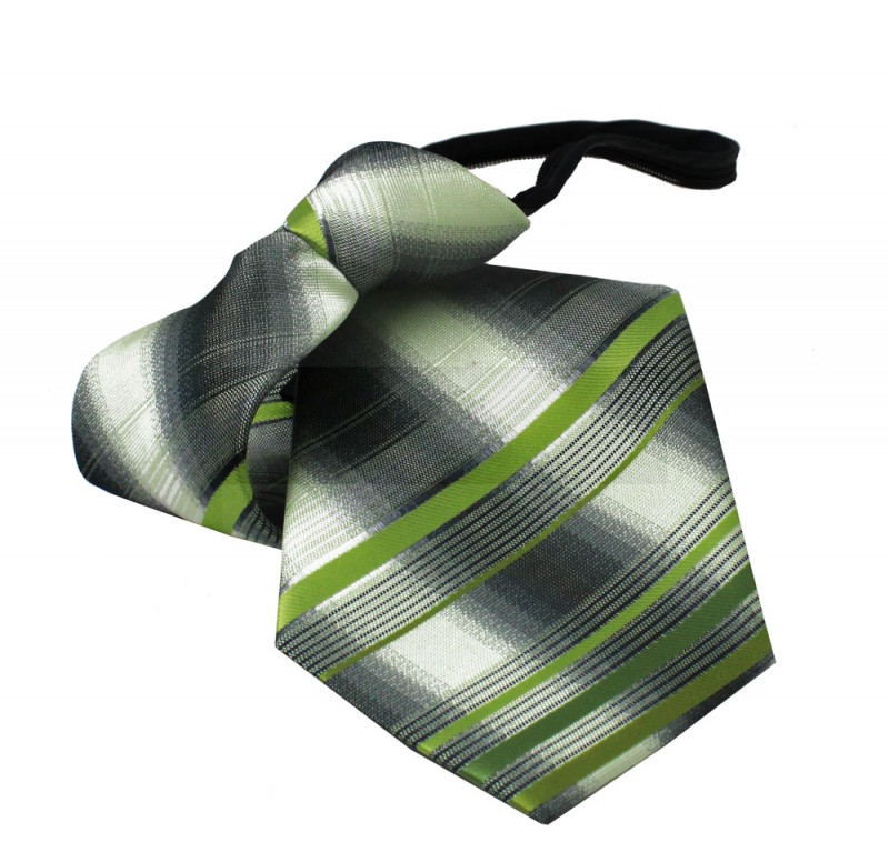   Kinderkrawatte - Grün gestreift Kinder Krawatte