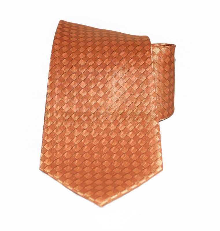 Classic Premium Krawatte - Orange kariert