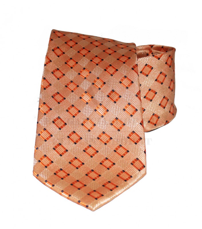 Classic Premium Krawatte - Orange kariert