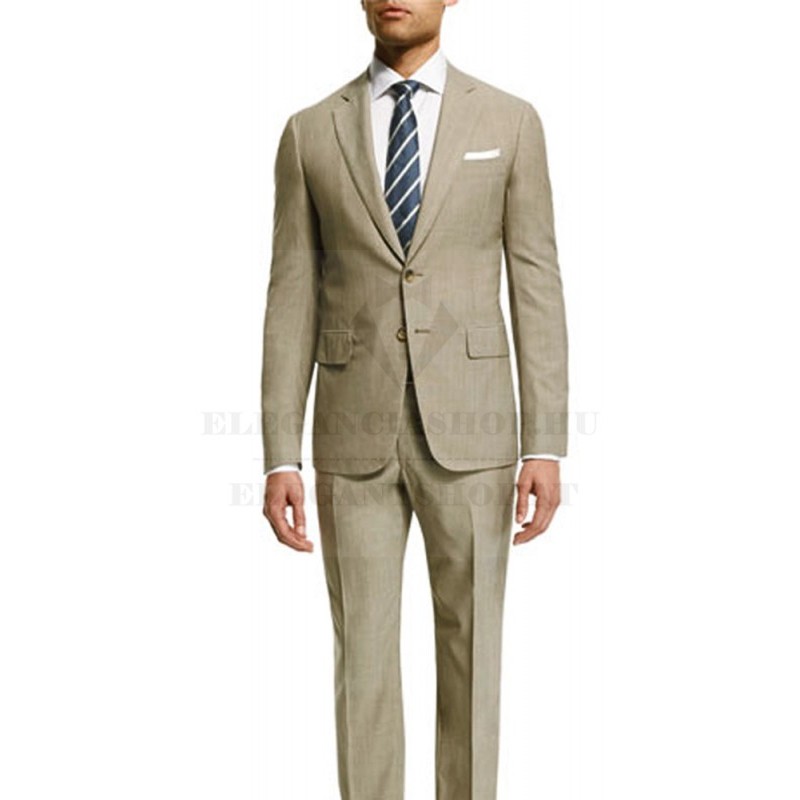  Vollschlank Anzug - Parker - Beige
