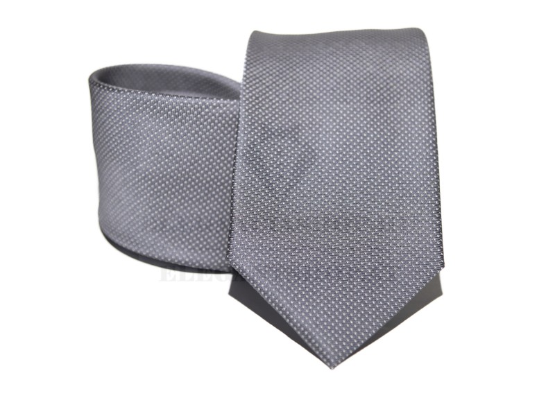 Premium Krawatte - Grau gepunktet