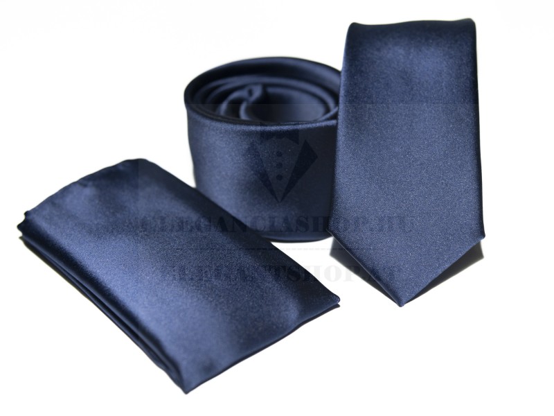       Rossini Slim Krawatte Set - Blau