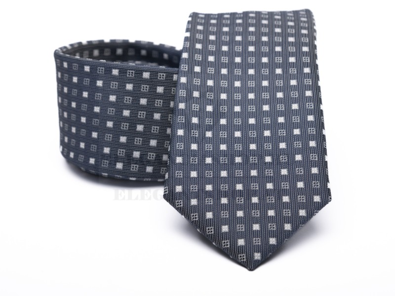 Premium Krawatte - Grau gemustert