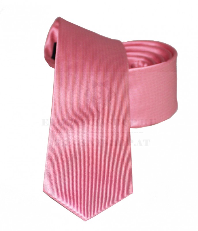 Goldenland Slim Krawatte - Lachsrosa Unifarbige Krawatten