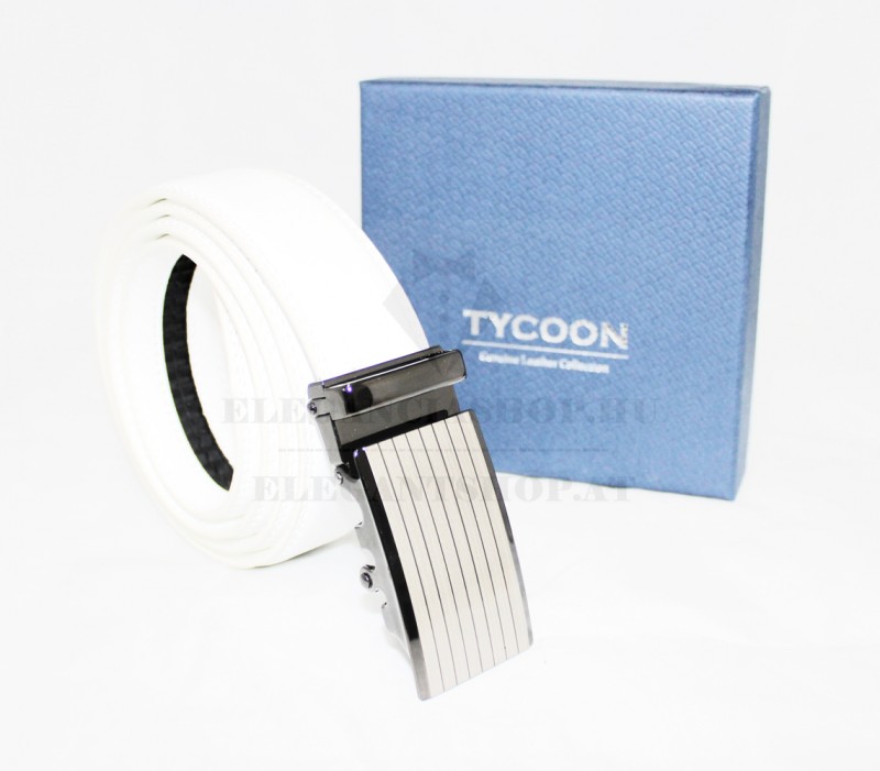          Tycoon Ledergürtel im Geschenkbox - Weiß