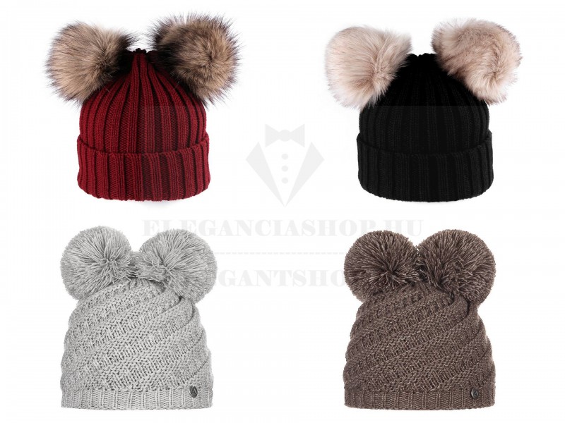 Wintermütze für Kinder mit Pompons Kinder Schals, Mützen,Handschuhe