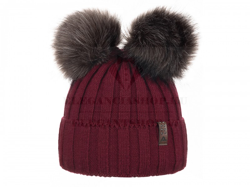     Wintermütze für Mädchen mit Pompons Kinder Schals, Mützen,Handschuhe