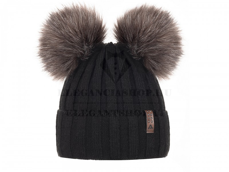     Wintermütze für Mädchen mit Pompons Kinder Schals, Mützen,Handschuhe