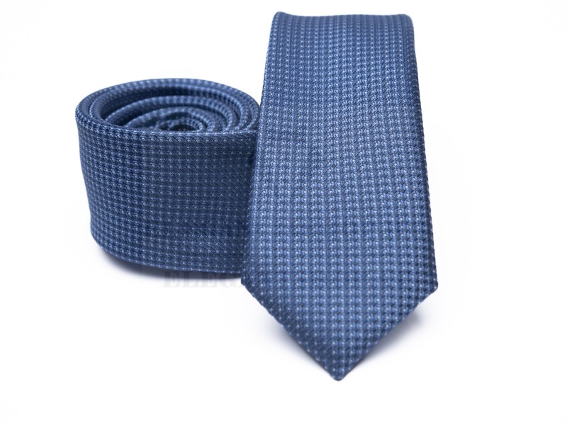 Rossini Slim Krawatte - Blau gepunktet