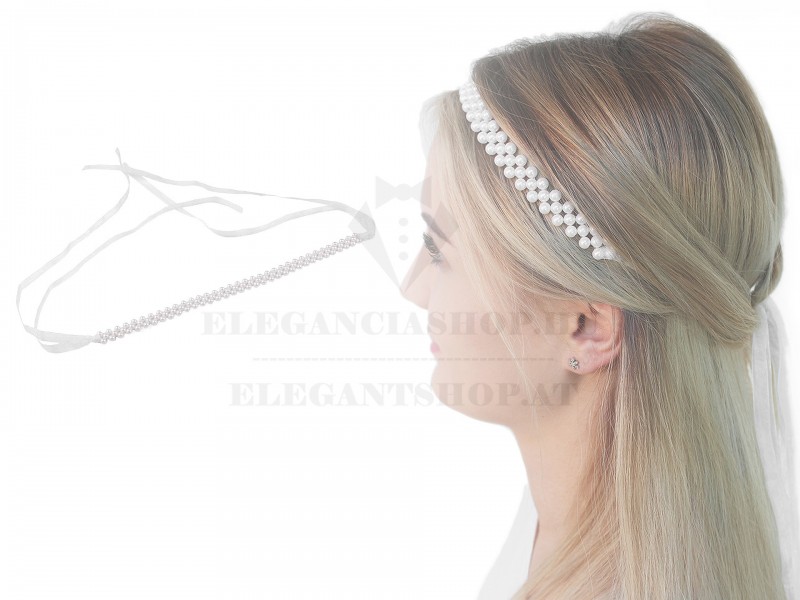 Haarband mit Perlen Schmuck, Haarschmuck