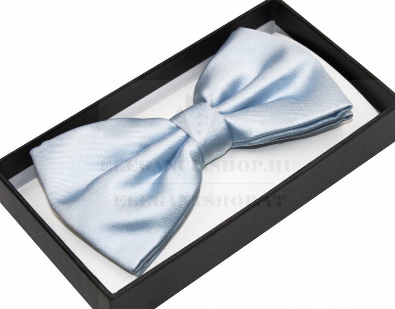      NM Satin Fliege im Geschenkbox - Hellblau