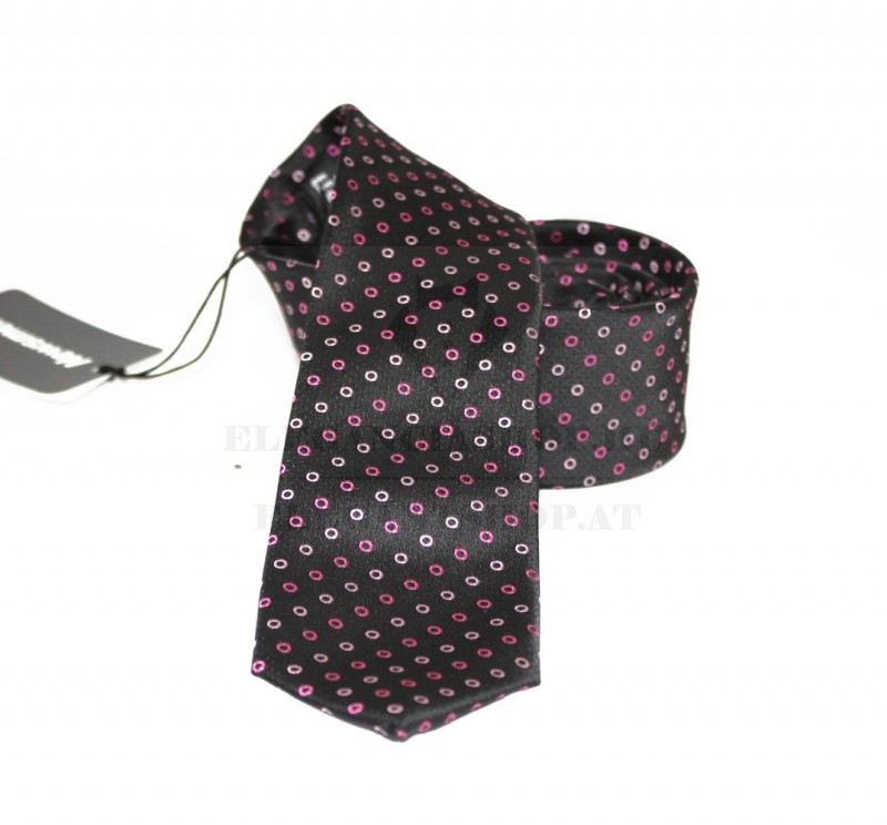          NM Slim Krawatte - Lila gepunktet Kleine gemusterte Krawatten