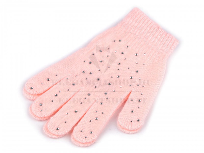     Strickhandschuhe für Damen/Mädchen mit Steinchen Kinder Schals, Mützen,Handschuhe