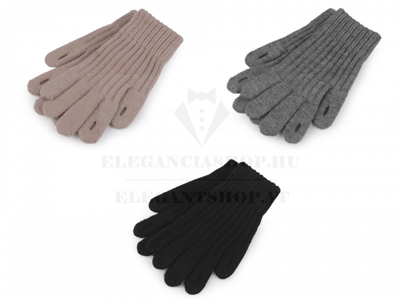                Strickhandschuhe mit Löchern zur Bedienung von Touch-Geräten Damen Handschuhe,Winterschal