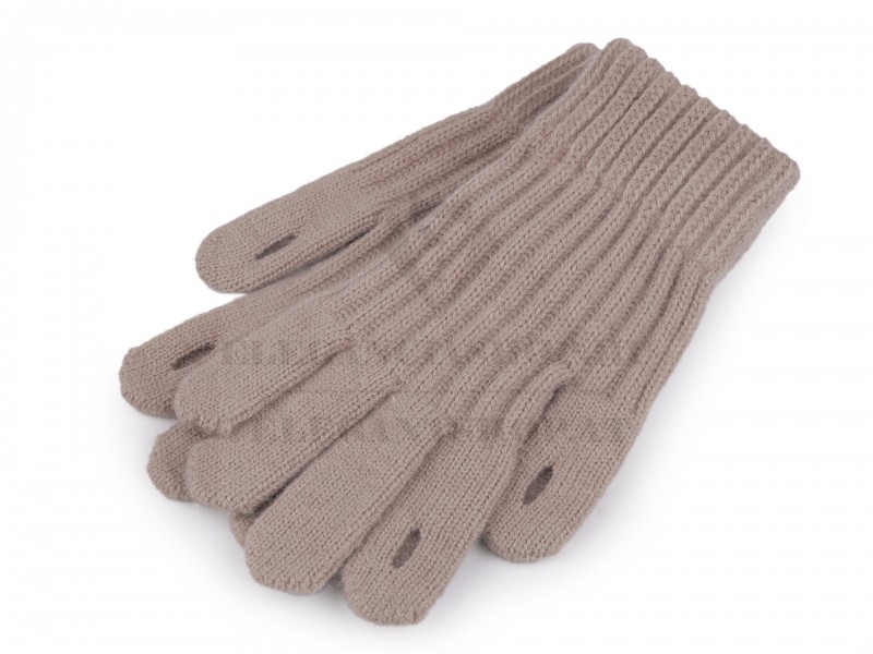                Strickhandschuhe mit Löchern zur Bedienung von Touch-Geräten Damen Handschuhe,Winterschal