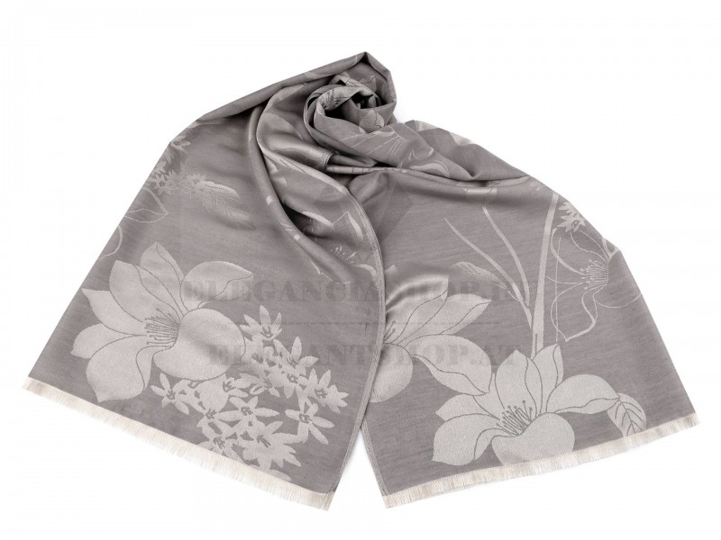                             Pashmina-Tuch/Schal mit Blumen - 74 x 185 cm Tücher, Schals